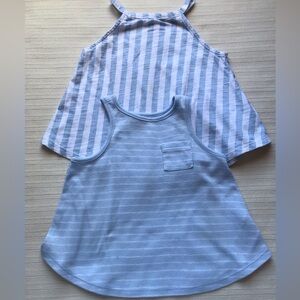 Old Navy Blue and White Striped Tank Tops size 18-24 Months
